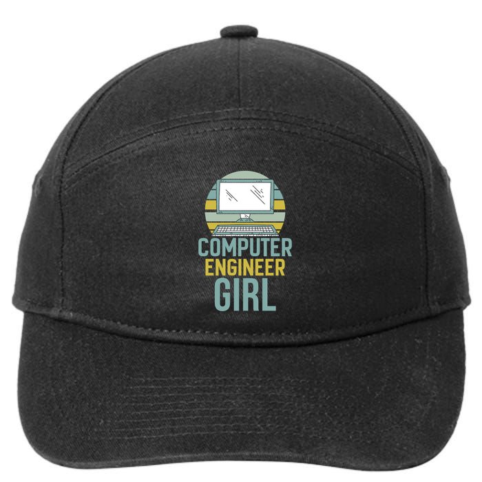 Computer Engineer Programming Programmer Engineering Gift 7-Panel Snapback Hat