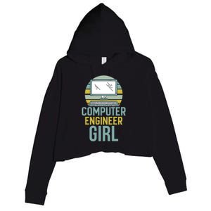 Computer Engineer Programming Programmer Engineering Gift Crop Fleece Hoodie