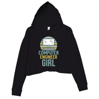 Computer Engineer Programming Programmer Engineering Gift Crop Fleece Hoodie