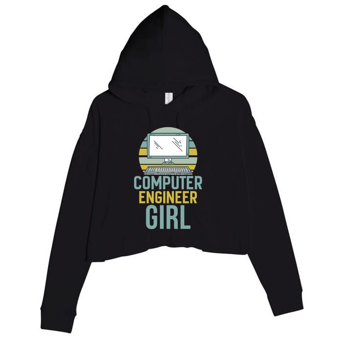 Computer Engineer Programming Programmer Engineering Gift Crop Fleece Hoodie