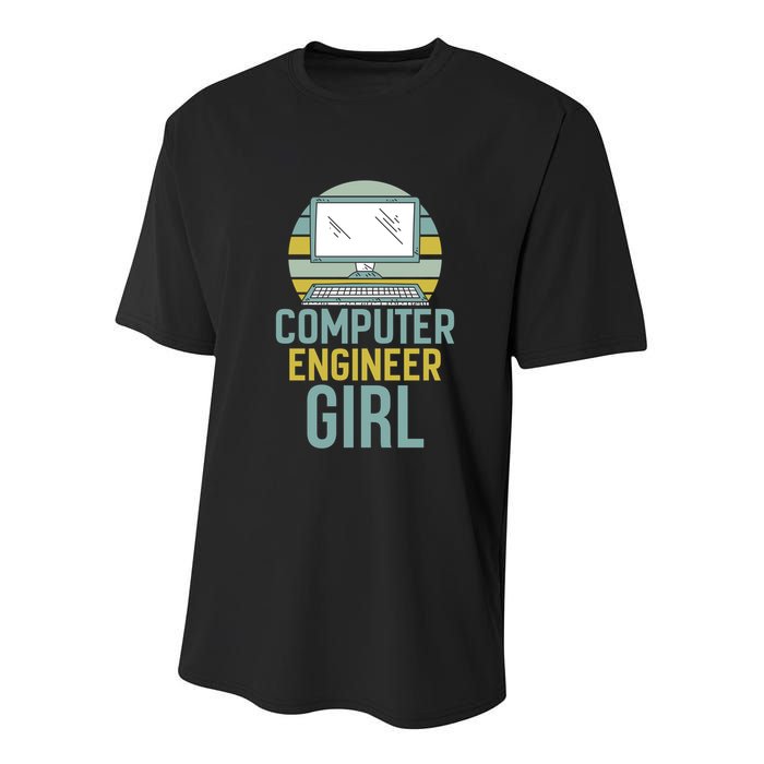 Computer Engineer Programming Programmer Engineering Gift Youth Performance Sprint T-Shirt
