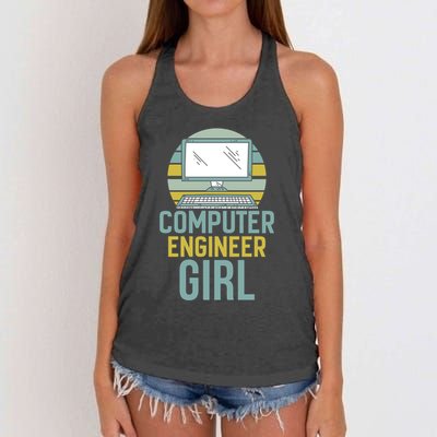 Computer Engineer Programming Programmer Engineering Gift Women's Knotted Racerback Tank