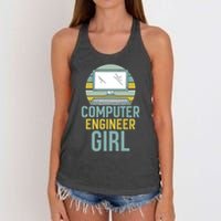 Computer Engineer Programming Programmer Engineering Gift Women's Knotted Racerback Tank