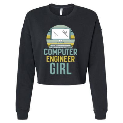 Computer Engineer Programming Programmer Engineering Gift Cropped Pullover Crew
