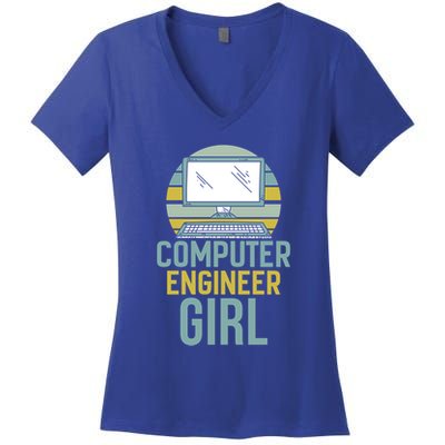 Computer Engineer Programming Programmer Engineering Gift Women's V-Neck T-Shirt