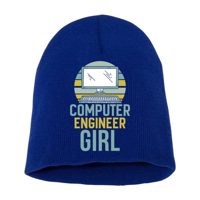 Computer Engineer Programming Programmer Engineering Gift Short Acrylic Beanie