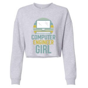 Computer Engineer Programming Programmer Engineering Gift Cropped Pullover Crew