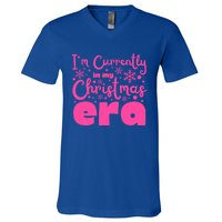 Christmas Era Pink Candycore Holiday Movie Watching Gift V-Neck T-Shirt