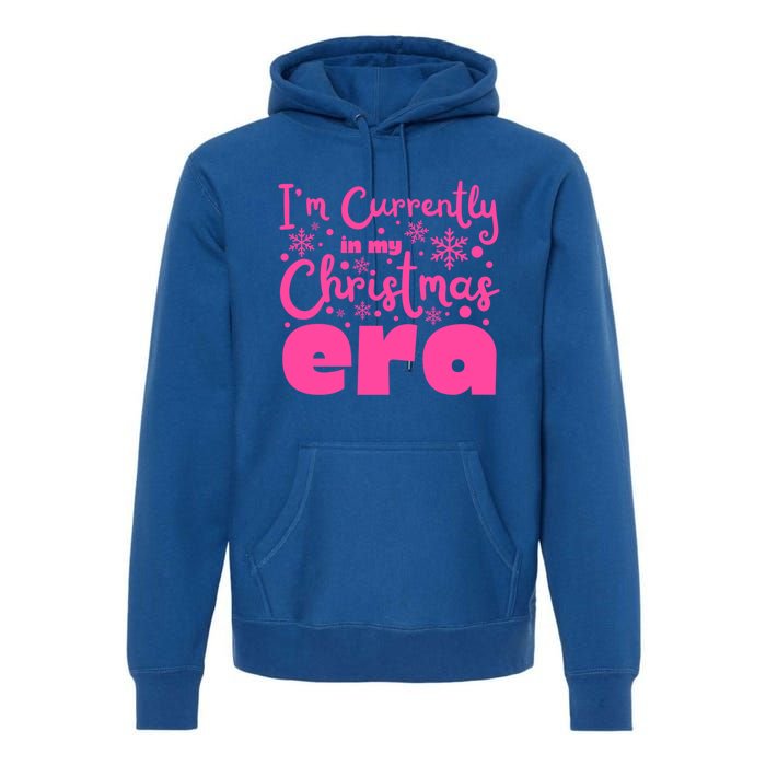 Christmas Era Pink Candycore Holiday Movie Watching Gift Premium Hoodie