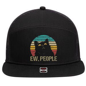 Cat Ew People 7 Panel Mesh Trucker Snapback Hat