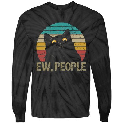 Cat Ew People Tie-Dye Long Sleeve Shirt