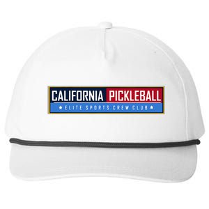 California Elite Pickleball Sports Crew Club Snapback Five-Panel Rope Hat