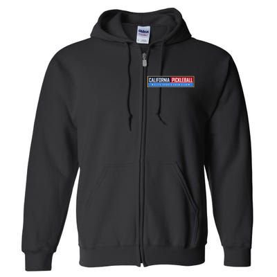 California Elite Pickleball Sports Crew Club Full Zip Hoodie