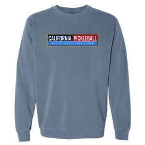 California Elite Pickleball Sports Crew Club Garment-Dyed Sweatshirt