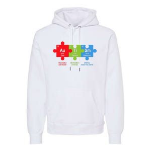 cute Elements Periodic Table ASD Awareness Premium Hoodie