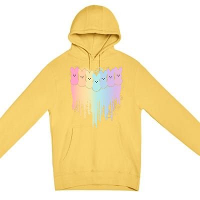 Cute Easter Painted Spring Colors Peeps Premium Pullover Hoodie