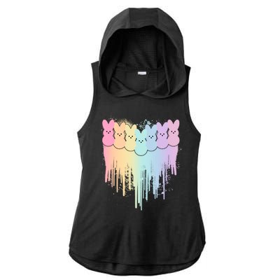 Cute Easter Painted Spring Colors Peeps Ladies PosiCharge Tri-Blend Wicking Draft Hoodie Tank