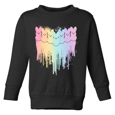 Cute Easter Painted Spring Colors Peeps Toddler Sweatshirt