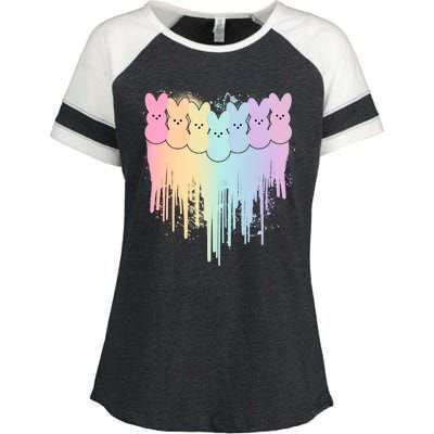 Cute Easter Painted Spring Colors Peeps Enza Ladies Jersey Colorblock Tee