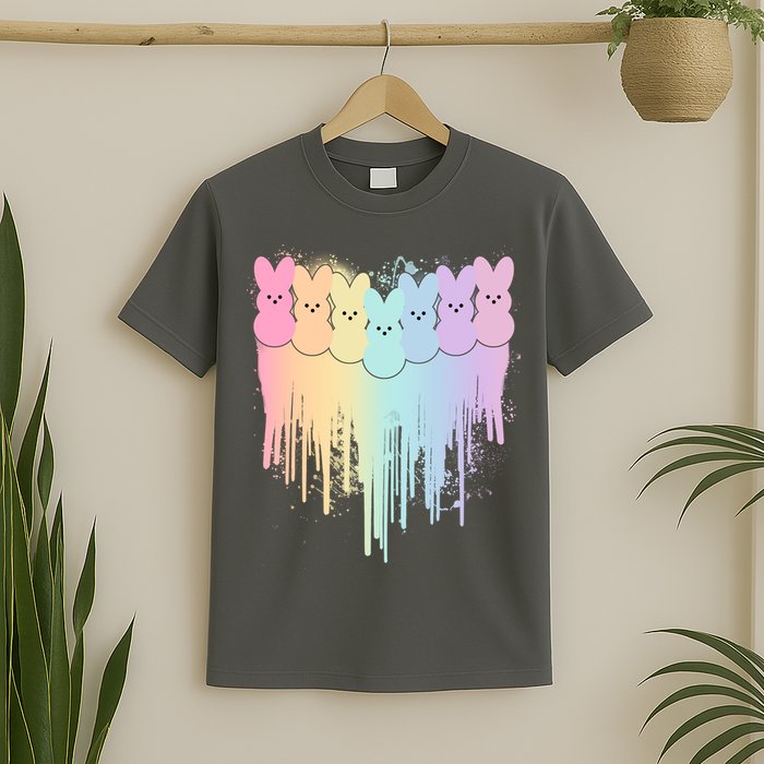 Cute Easter Painted Spring Colors Peeps T-Shirt