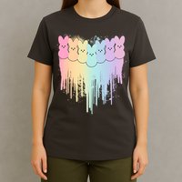 Cute Easter Painted Spring Colors Peeps T-Shirt