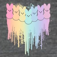Cute Easter Painted Spring Colors Peeps 7-Panel Snapback Hat