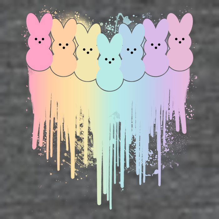 Cute Easter Painted Spring Colors Peeps Flatbill Hat