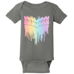 Cute Easter Painted Spring Colors Peeps Baby Bodysuit