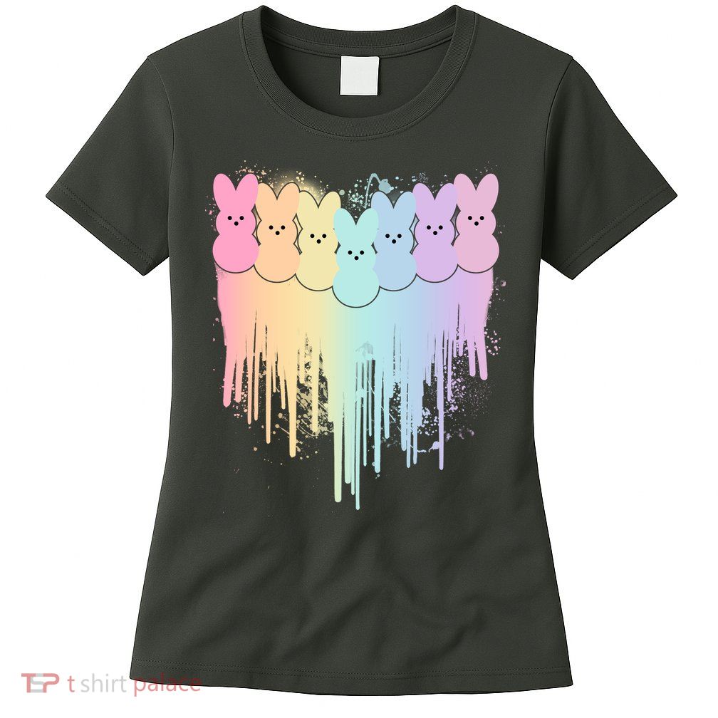 Cute Easter Painted Spring Colors Peeps Womens T-Shirt