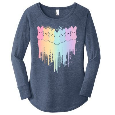 Cute Easter Painted Spring Colors Peeps Women's Perfect Tri Tunic Long Sleeve Shirt