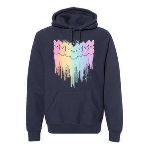 Cute Easter Painted Spring Colors Peeps Premium Hoodie