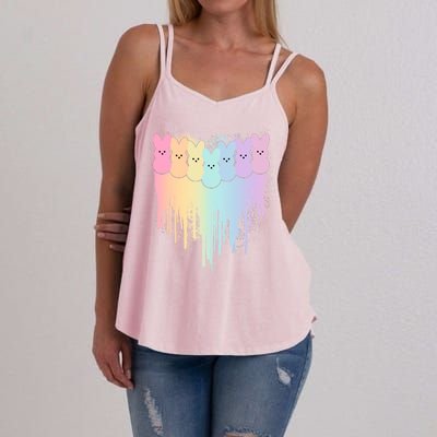 Cute Easter Painted Spring Colors Peeps Women's Strappy Tank