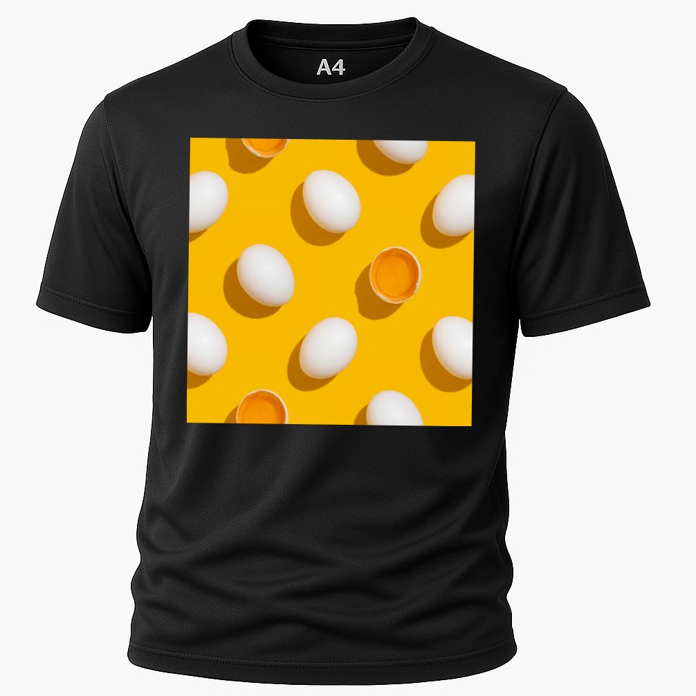 Chicken Eggs Pattern Performance Shirt