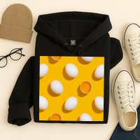 Chicken Eggs Pattern Hoodie