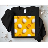 Chicken Eggs Pattern Sweatshirt