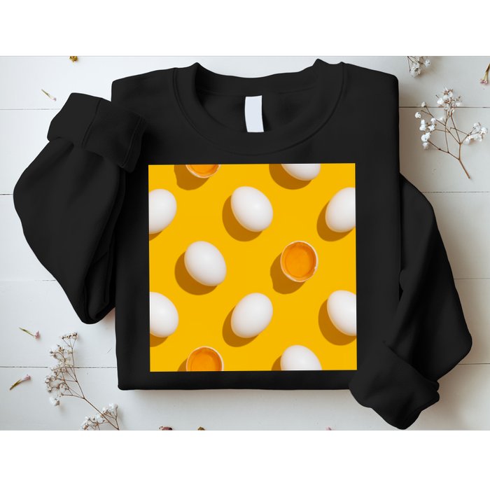 Chicken Eggs Pattern Sweatshirt