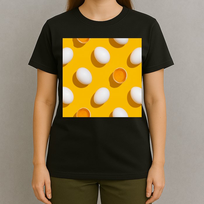 Chicken Eggs Pattern T-Shirt