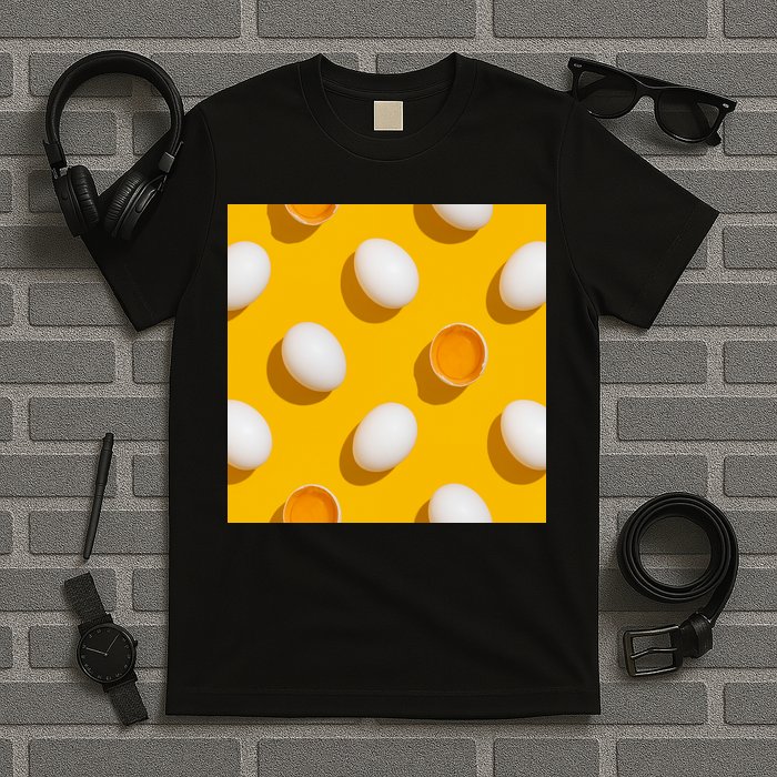 Chicken Eggs Pattern T-Shirt