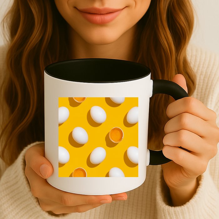 Chicken Eggs Pattern Mug