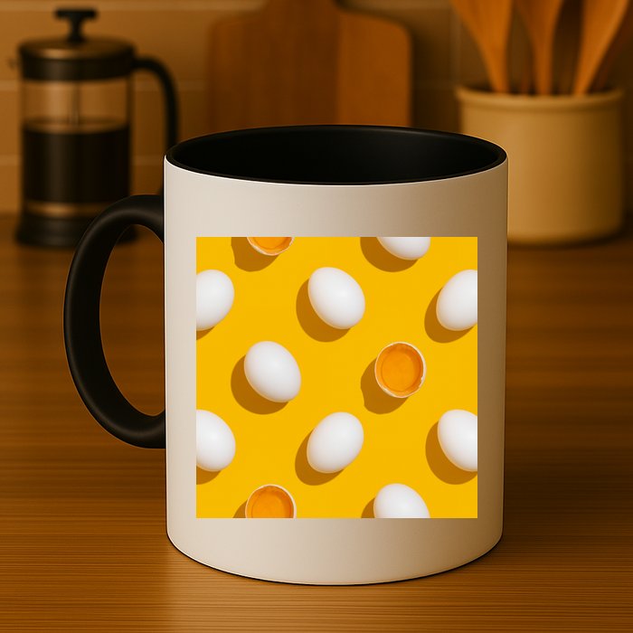 Chicken Eggs Pattern Mug