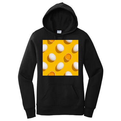 Chicken Eggs Pattern Women's Pullover Hoodie