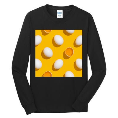 Chicken Eggs Pattern Tall Long Sleeve T-Shirt