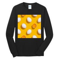 Chicken Eggs Pattern Tall Long Sleeve T-Shirt