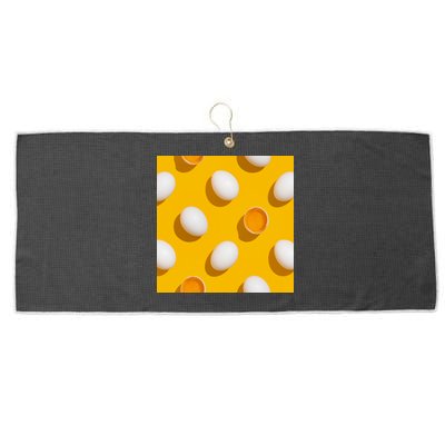 Chicken Eggs Pattern Large Microfiber Waffle Golf Towel