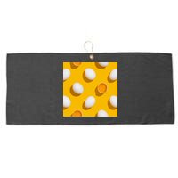 Chicken Eggs Pattern Large Microfiber Waffle Golf Towel