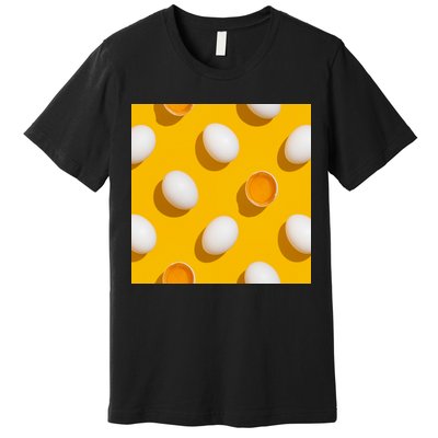 Chicken Eggs Pattern Premium T-Shirt