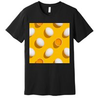 Chicken Eggs Pattern Premium T-Shirt