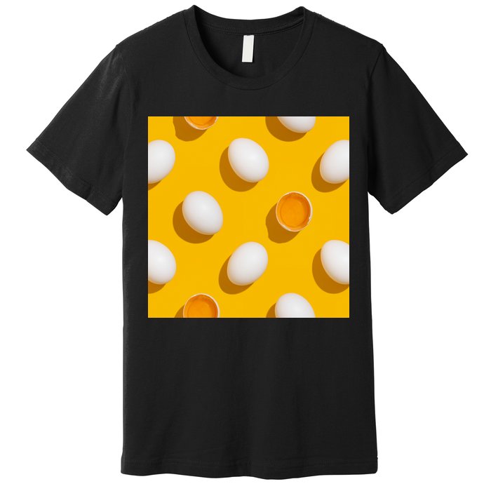 Chicken Eggs Pattern Premium T-Shirt
