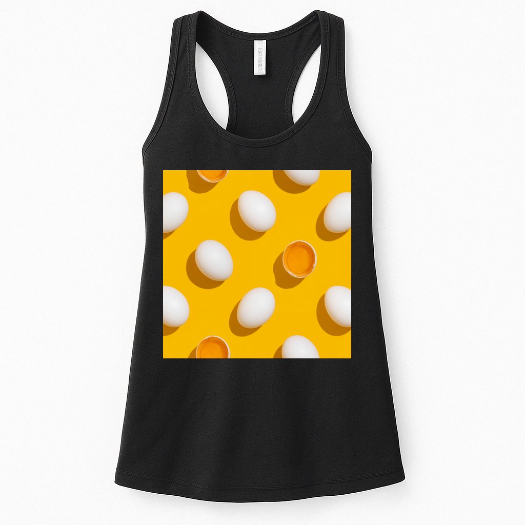 Chicken Eggs Pattern Womens Tank Top