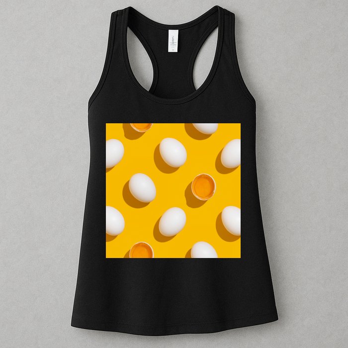 Chicken Eggs Pattern Womens Tank Top